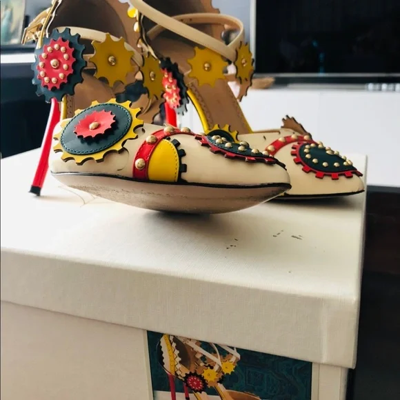 CHARLOTTE OLYMPIA Mechanix studded leather pumps - Picture 7 of 10